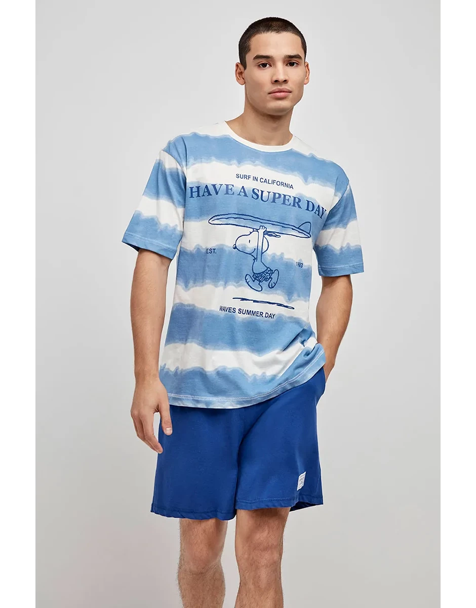 Pijama Homem Snoopy algodão