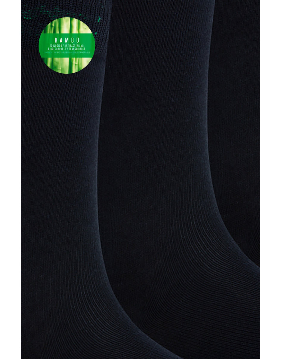 Pack 3 pares meias bambu lisos desodorizantes Punto Blanco