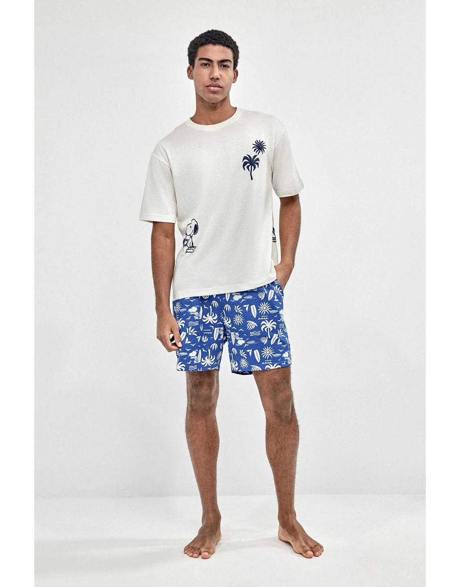 Pijama Homem estampado Snoopy