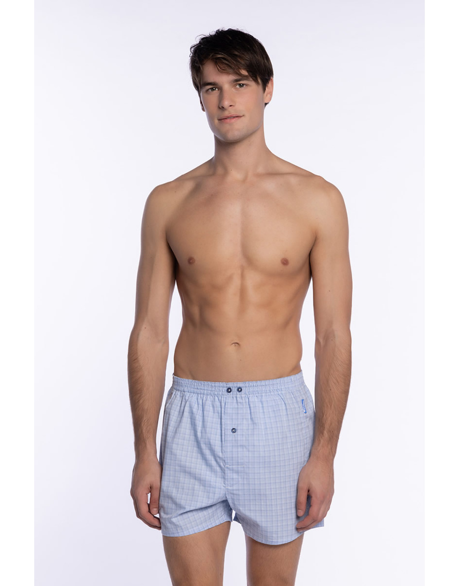Boxer tela com quadrados